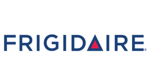 Frigidaire logo with blue capital letters and a red triangle in the letter "A"