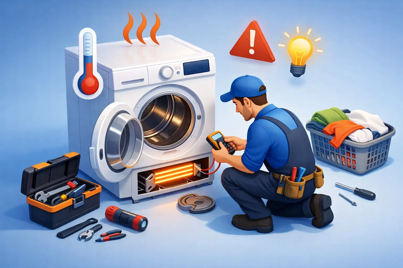 Dryer Not Heating Repair: What to Do