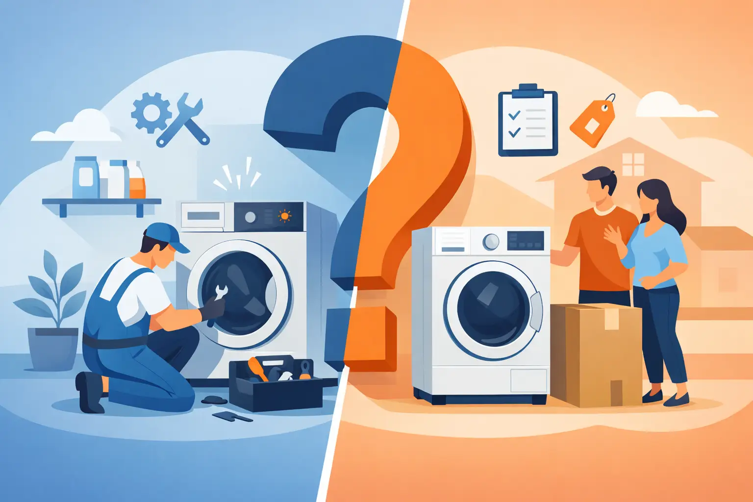 Washer Repair vs Replacement: What Makes Sense?