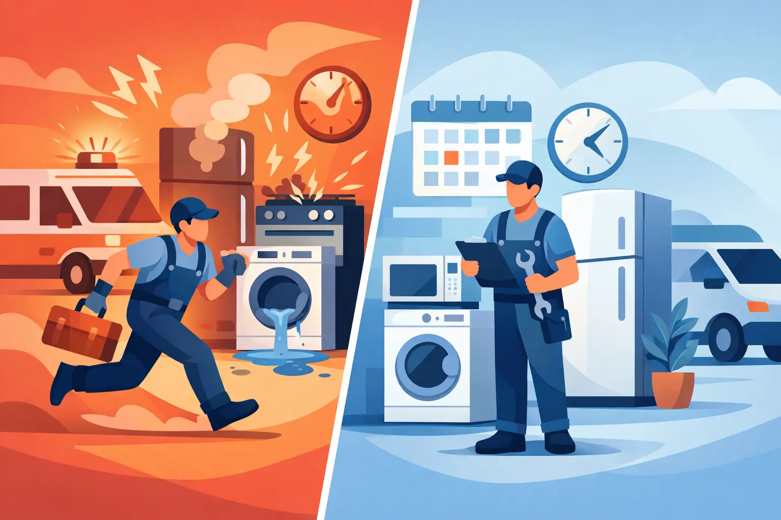 Emergency Versus Next Day Appliance Repair