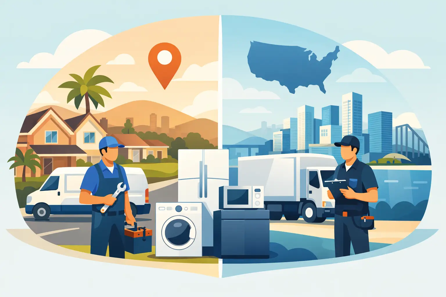 Local vs National Appliance Service for San Diego Homes